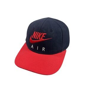 Nike AIR  Retro  Air Swoosh Mens Red Athletic Hat/Cap Snap Back  Y2K Jordan Hip